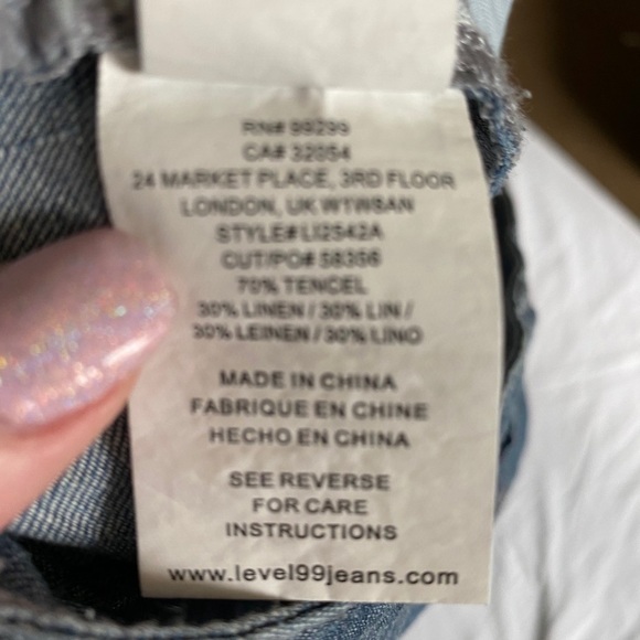 Anthropologie Level 99 Newport Wide-Leg Pants 25 - Picture 9 of 10